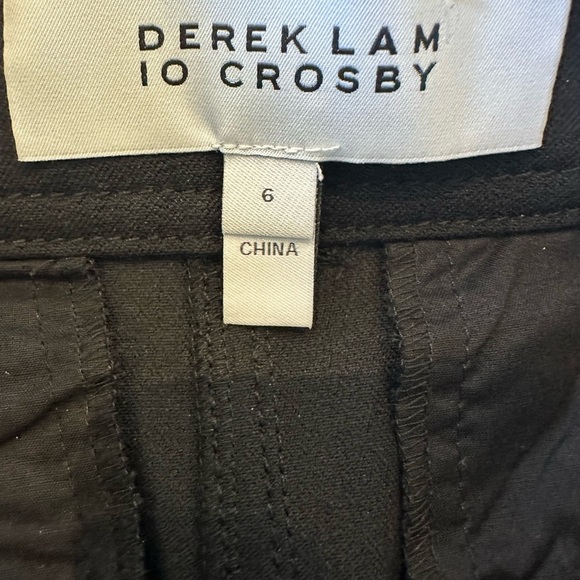 Derek Lam Mika Snap Pleated Cotton Shorts in Black - Picture 10 of 11